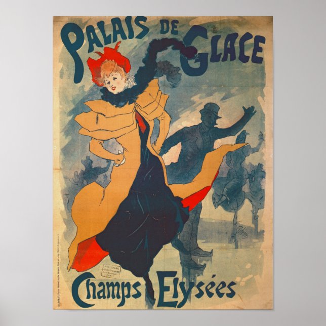 Affiche publicitaire du Palais de Glace (Devant)