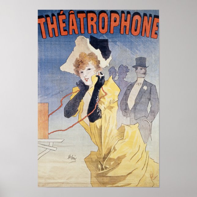 Affiche publicitaire du 'Théâtre' (Devant)