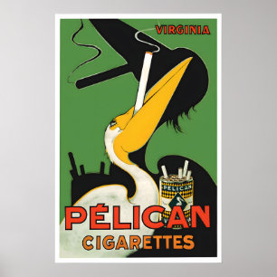Affiche publicitaire française pour cigarettes des