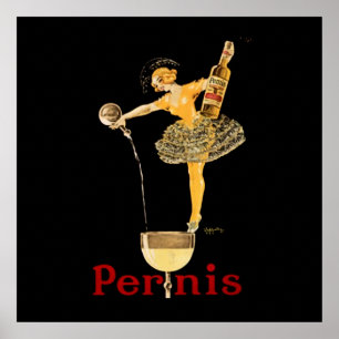 Affiche publicitaire pour le vin Pernis de Leonett