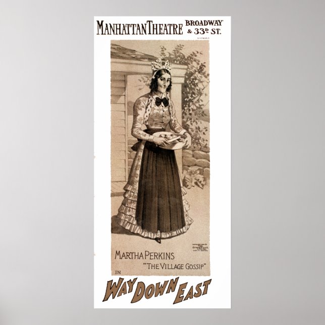 Affiche publicitaire théâtrale (Devant)