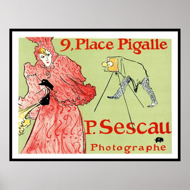 Affiche publicitaire Toulouse-Lautrec Imprimer (Devant)