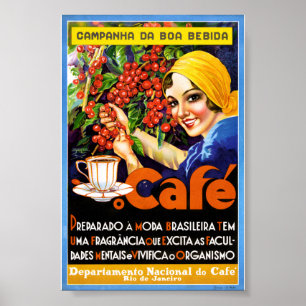 Affiche publicitaire vintage de la campagne Da Boa