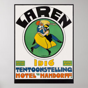 Affiche publicitaire Vintage de Pays-Bas Laren 191