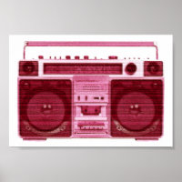 affiche radio rétro