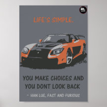 Affiche rapide et furieuse