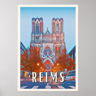 Affiche Reims Photo Vintage