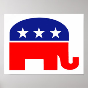 affiche républicaine des éléphants