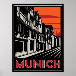 affiche rétro de l'oktoberfest d'allemagne munich