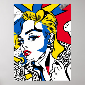 Affiche Rétro-Gal (pop-art)