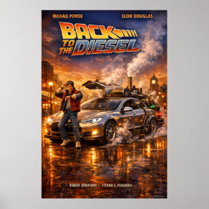 Affiche Rétro Timewarp Streetlight Reverie