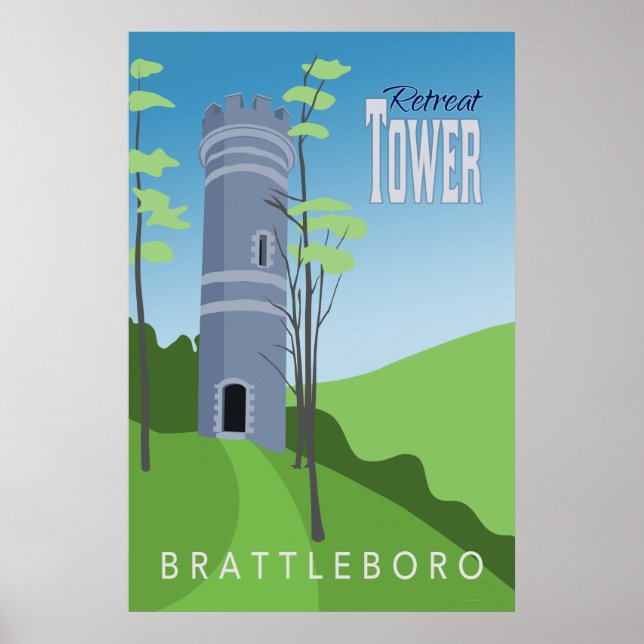 Affiche rétrospective de la tour de retraite (Devant)