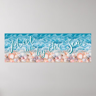 Affiche Réunis par les Coquillages et les Vagues d