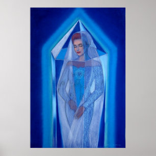 " Affiche rêveuse "en cristal
