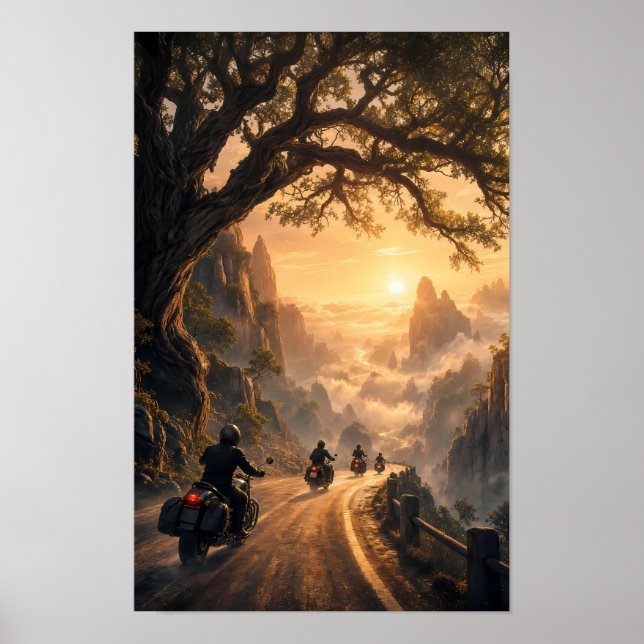 Affiche Riders Chasing Dawn Through Silence (Devant)