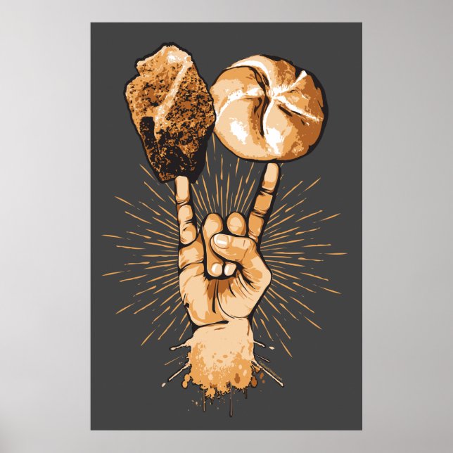 Affiche rock and roll (Devant)