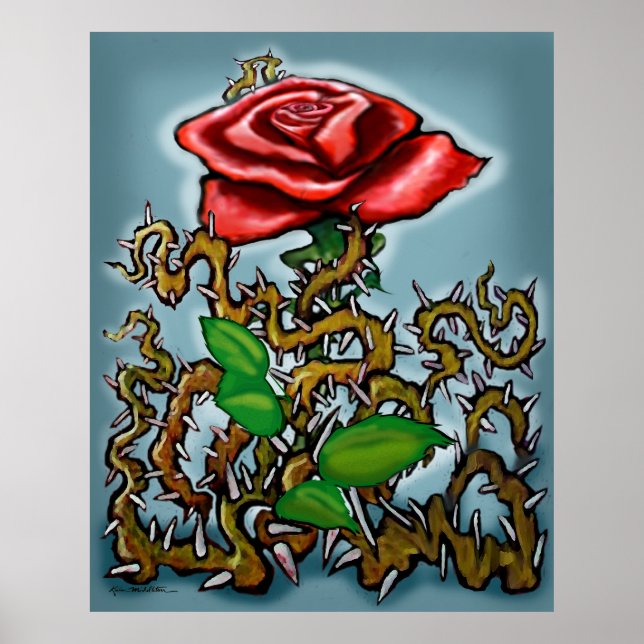 Affiche rose n Thorns (Devant)