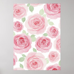 Affiche Rose Romantique