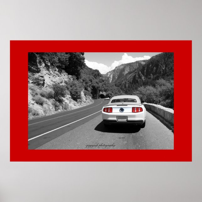 affiche rouge yosemite (Devant)