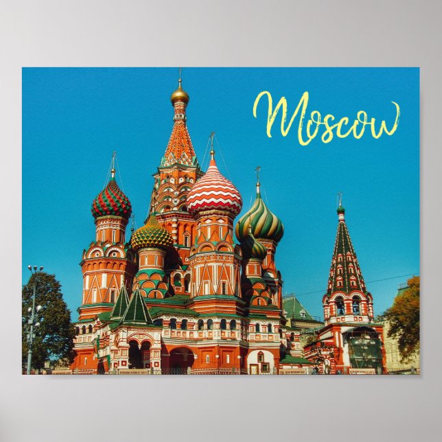 Affiche Russie du Carré rouge de Moscou (Devant)