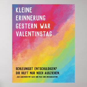 Affiche Saint-Valentin oublié