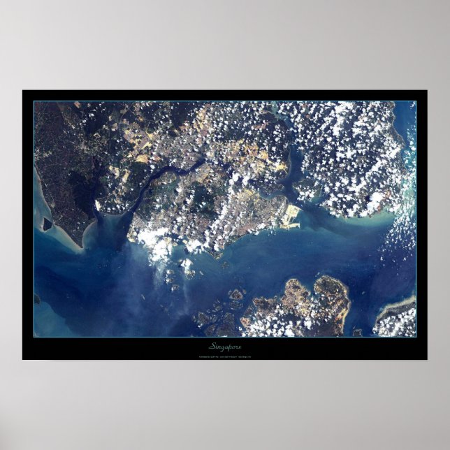affiche satellite de Singapour (Devant)