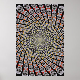 Affiche : Spirale du crâne : Conception de Trippy 