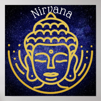 Affiche spirituelle Bouddha Nirvana