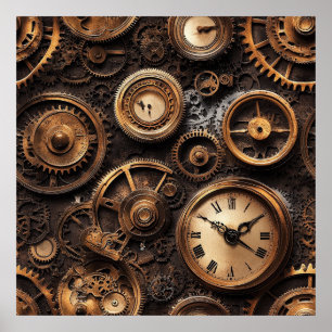 Affiche Steampunk Vintage