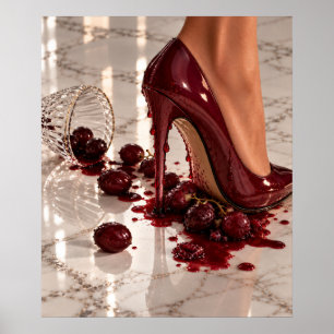 Affiche Stiletto Raisins Écrasés Papier Standard S