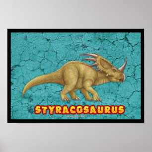Affiche Styracosaurus Deluxe
