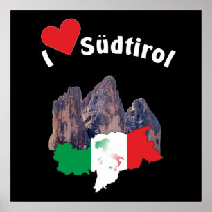 Affiche Südtirol – Alto Adige - Italie - Italia