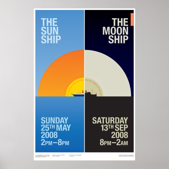 Affiche Sun Ship / The Moon Ship (Devant)