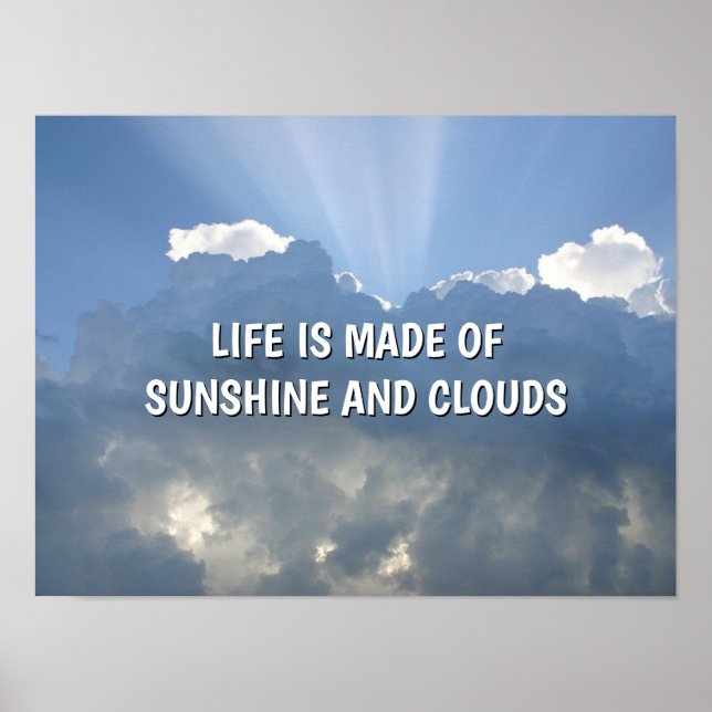 Affiche Sunshine And Clouds™ (Devant)
