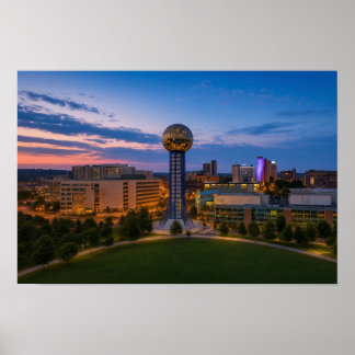 Affiche Sunsphere Paysage Knoxville