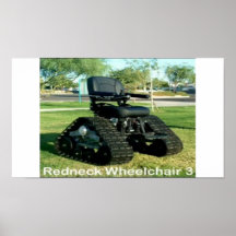 affiche sur fauteuil roulant