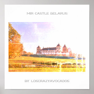 Affiche sur l'architecture du château de Mir en Bi