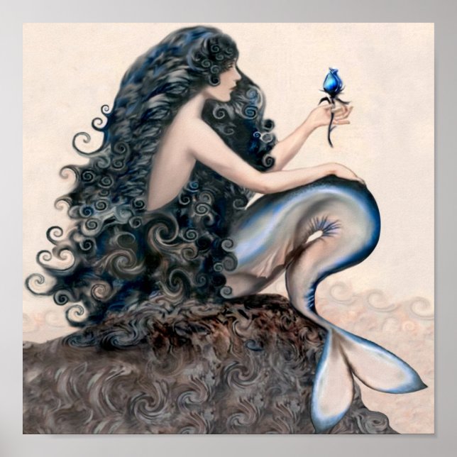 Affiche sur le mythe de l'Imaginaire de la Sirène (Devant)