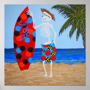 Affiche Surf ou mourir