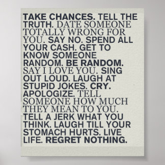 Affiche Take Chances