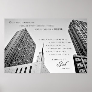 Affiche - temple de Manhattan New York LDS