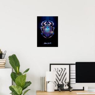 Affiche théâtrale Blue Beetle Scarab