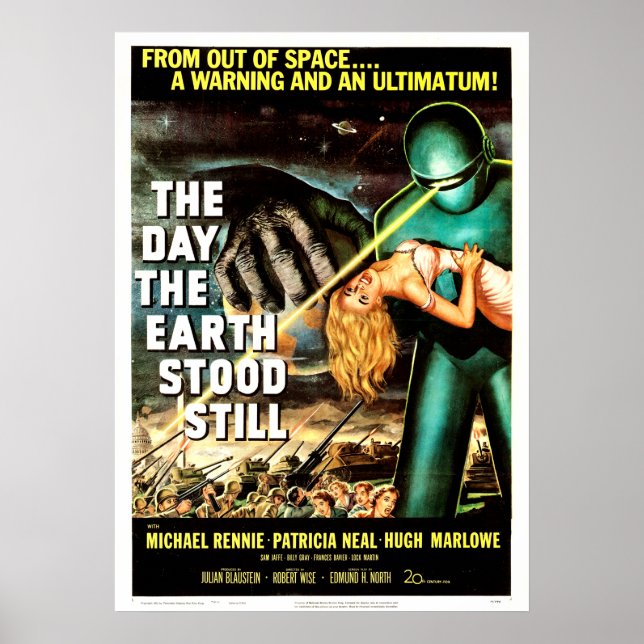 Affiche théâtrale - Le Jour où la Terre est restée (Devant)