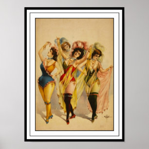 Affiche Théâtre Vintage Filles de Danse 2
