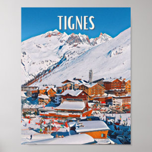 Affiche Tignes Station de ski  Poster