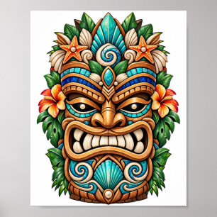 Affiche Tiki Papaya Crest