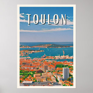 Affiche Toulon Photo Vintage 