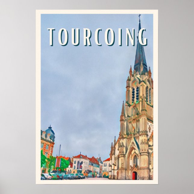 Affiche Tourcoing Photo Vintage  (Devant)