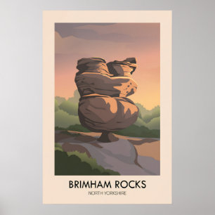 Affiche touristique de Brimham Rocks AONB