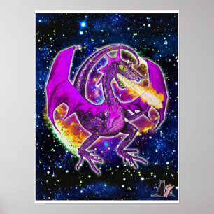 Affiche Tourmaline Cosmic Dragon